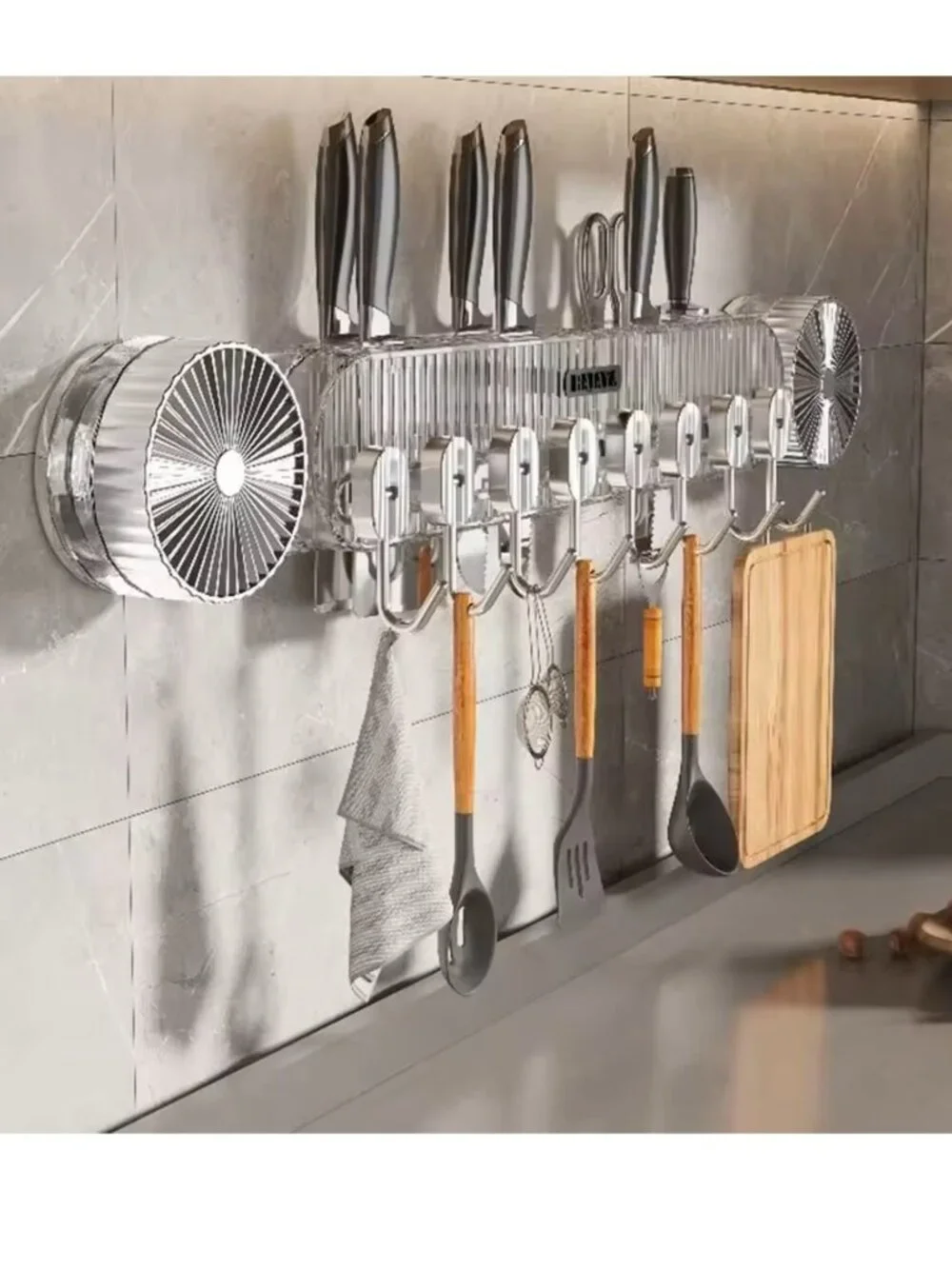 Kitchen Tool Holder Wall Mount No Drill - NEW